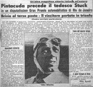 Periodicos Italianos celebran su victoria en Brasil. En la foto, con la 2900 A.